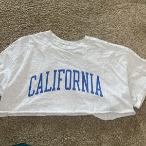 brandy melville cropped tee